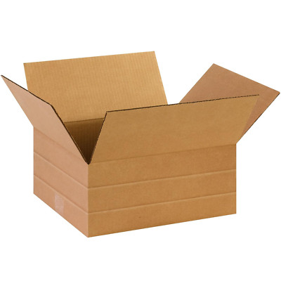 Shipping Boxes Multi-Depth 14''L X 12''W X 6''H, 25-Pack | Corrugated Cardboard Box