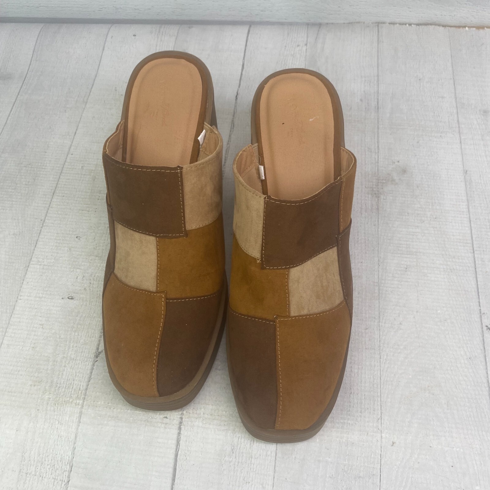 Universal Thread TESS 70s Reto Patchwork Brown Ch… - image 9