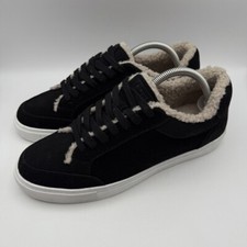 Birdies The Cardinals Suede Sneakers Shearling Lined Shoes Black Women's 11