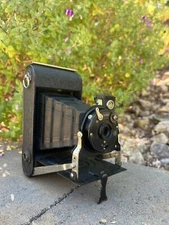 RARE German Vintage Folding Camera Cenei Model Ce-Nei-Fix From 1930s