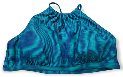 PrAna Brina Bikini Top Women's XL High Neck Green Swimwear