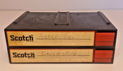 Vintage 3M Scotch CBOX Push-button Auto Eject Storage 2 Drawers w/2 Cassettes
