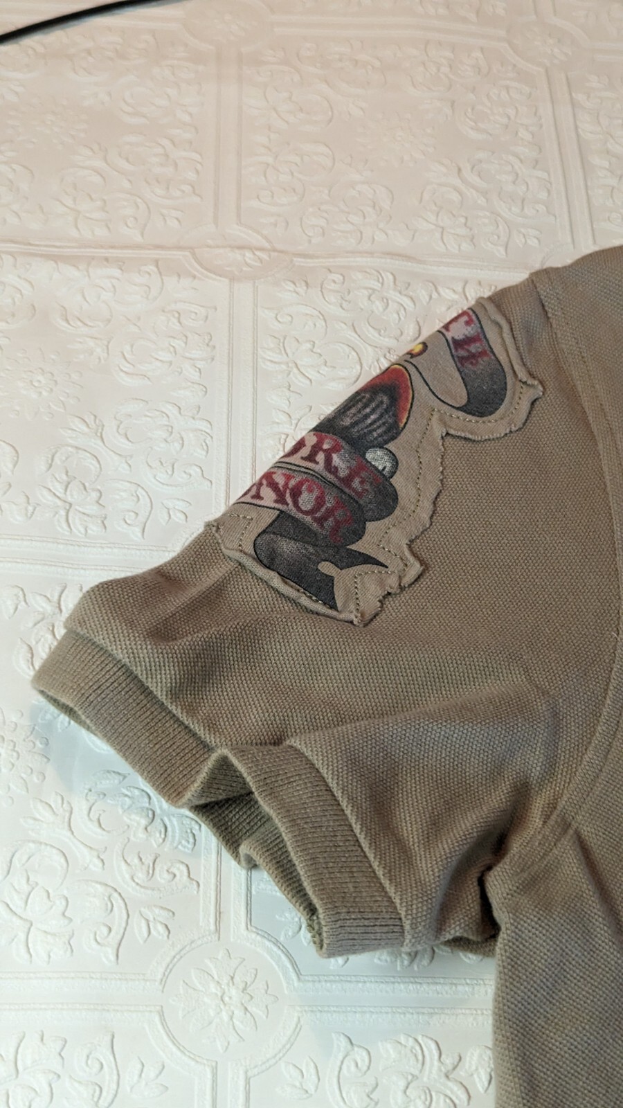 Ed Hardy rhinestone mens polo size L image 8