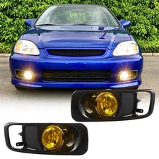 Driving Fog Lights Replacement For Honda Civic 1999 2000 Left +Right