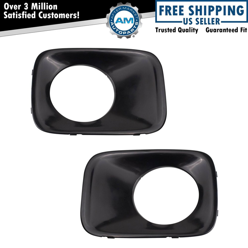2pc Front Bumper Insert Fog Light Hole Cover Set LH & RH Sides for 09-11 Pilot