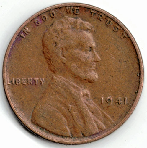 1941 Lincoln cent in EXTRA FINE condition ~ PLEASE SEE THE SCAN    stk 00014