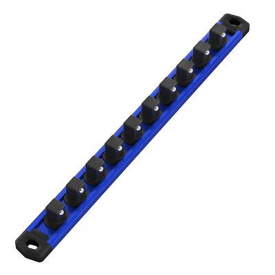 Magnetic Socket Organizer,3/8-Inch Drive Aluminum Alloy Socket Rail, Heavy Duty