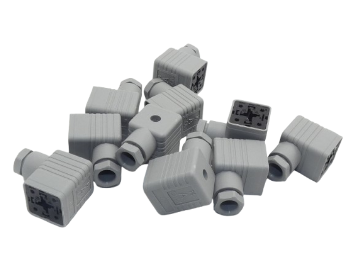 10 x Hirschmann 931-965-106 GDM 3P+E DIN 43650 Female Solenoid Valve Connector