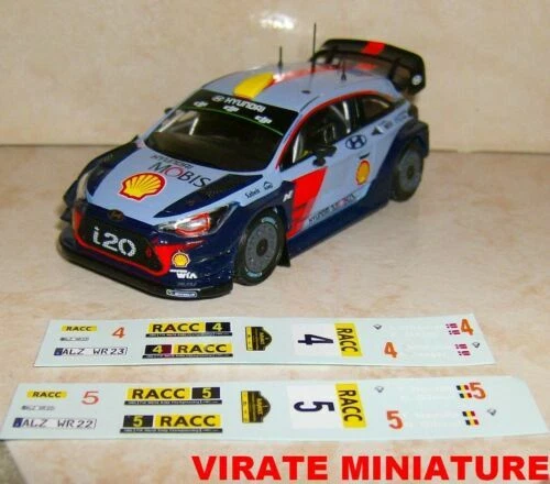 Modellini statici di auto da corsa Rally scala 1:43 per Hyundai