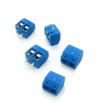 5x Printklemmen 2 polig Anschlussklemmen Leiterplattenklemmen Terminal Block 