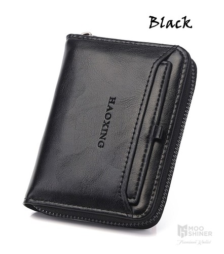🔥HOT🔥 UNISEX Leather Bifold Credit ID Card Holder Wallet w/ Zipper Coin Pocket - Picture 7 of 9