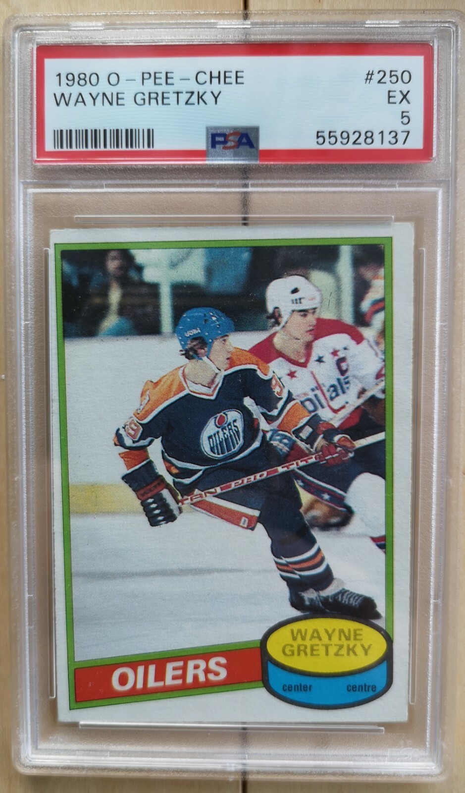 1980-81 O-pee-chee OPC Wayne Gretzky PSA 5 EX #250 Second Year