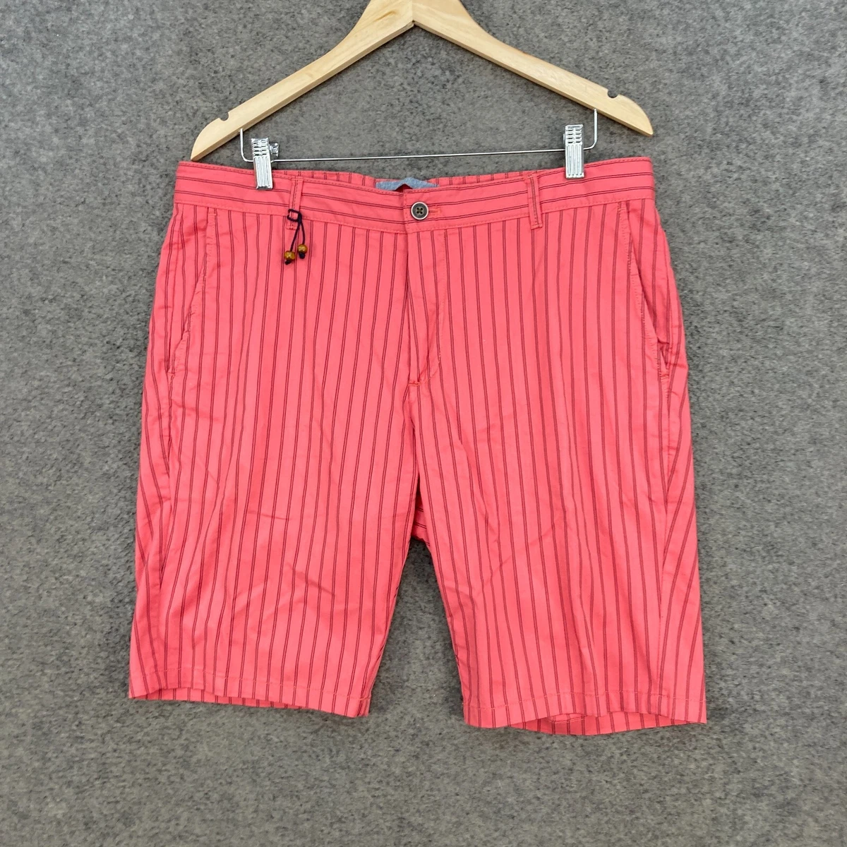 Red cotton shop shorts mens