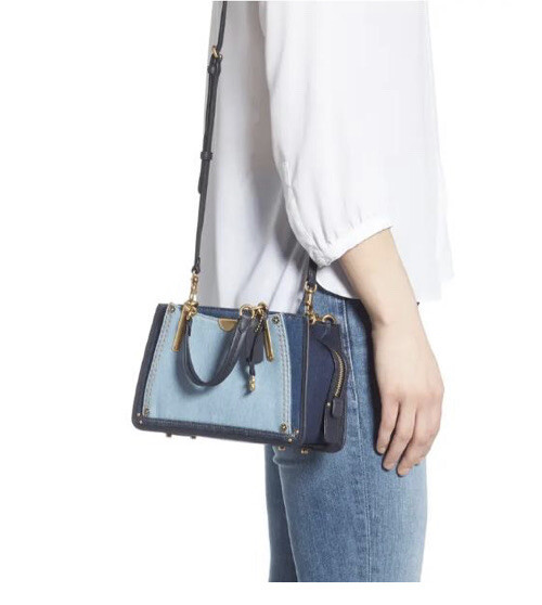 Coach Dreamer 21 Denim Mini Satchel /Crossbody Purse B2547 Coach Dreamer 21 Denim Mini Satchel /Crossbody Purse B2547