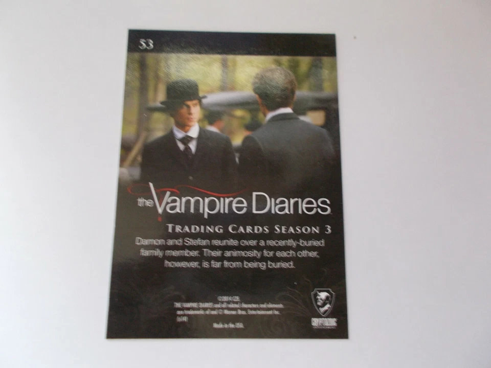 Cryptozoic: The Vampire Diaries "1912" #53 S3 Trading Card - Image 2 of 2