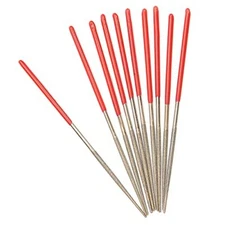 150 Grit Mini Diamond Needle File 2mm x 100mm Small Round 10pcs;2mm*100mm