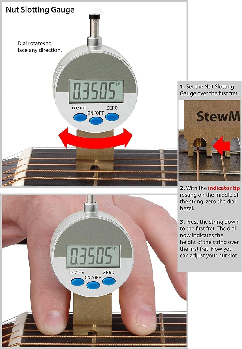 Stewmac neck relief gauge deals