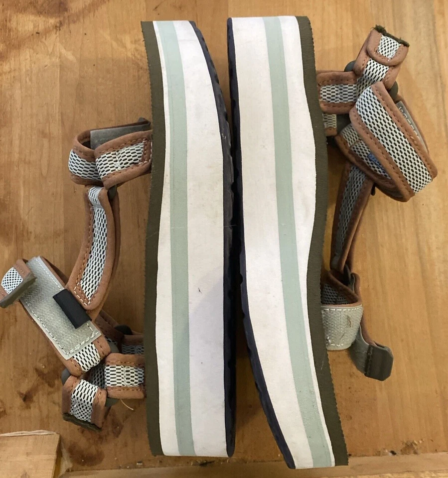 Sandalias Teva Para Mujer Talla 7 Forma Plana Universal Malla Zapatos Gladiador Festival Foto 2 de 4