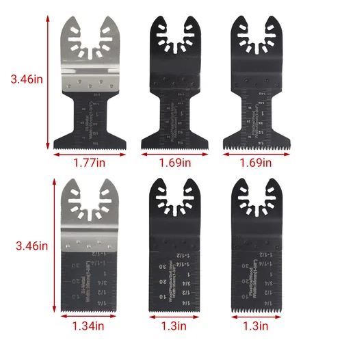 20Pcs Oscillating Multi Tool saw blades Wood Metal Cut Cutter For Dewalt Fein - Picture 3 of 13
