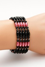 Beaded Bracelet with Magnetic Stones. Beaded bracelet featuring magnetic stones.