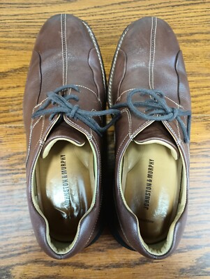 Johnston Murphy 20-7223 Men Dark Brown Leather Sheepskin Oxford Shoes 10.5 M Johnston Murphy 20-7223 Men Dark Brown Leather Sheepskin  main image 4