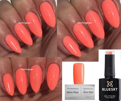 BLUESKY GEL NAIL POLISH CALIFORNIA CORAL SPRING SUMMER UV LED SOAK OFF