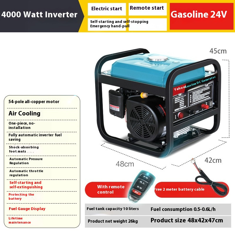 4KW inverter gasoline 24V