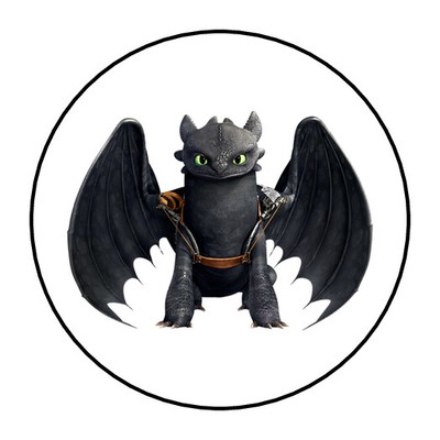 30 toothless "how to train your dragon" stickers envelope