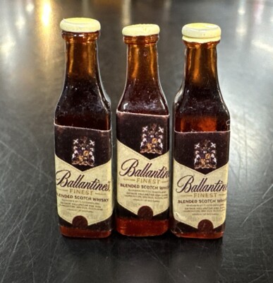 1/6 scale Ballantine's Whisky Lot of 3 Bottles Accessory For 12'' Action Figures