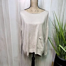 Vertical Design Women Size L Brown Shirt