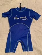 Bare Kids 1mm Dolphin Floaty Wetsuit (Blue Size 4)