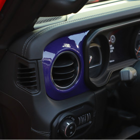 Purple Interior Center Console Panel Trim Cover for Jeep Wrangler JL JT 2024+