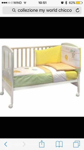 Paracolpi Copripiumone Federa Chicco My World NUOVO Set completo Nanna - Foto 5 di 9