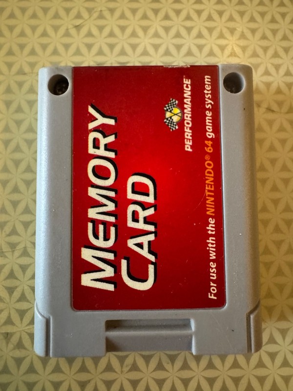 Nintendo 64 N64 Controller Memory Card Performance P-302 Tested & Working!