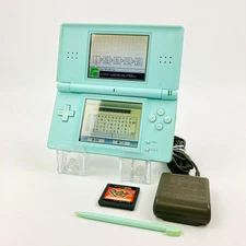 Nintendo DS Lite Ice Blue Console & Charger Stylus Region Free Ship From US 226