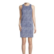 Michael Kors Blue Geometric Print Tank Dress Summer Resortwear Size XLSize XL