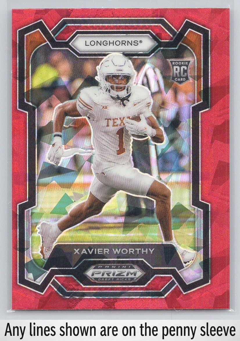 2024 Panini Prizm Draft Picks #153 Xavier Worthy Red Ice