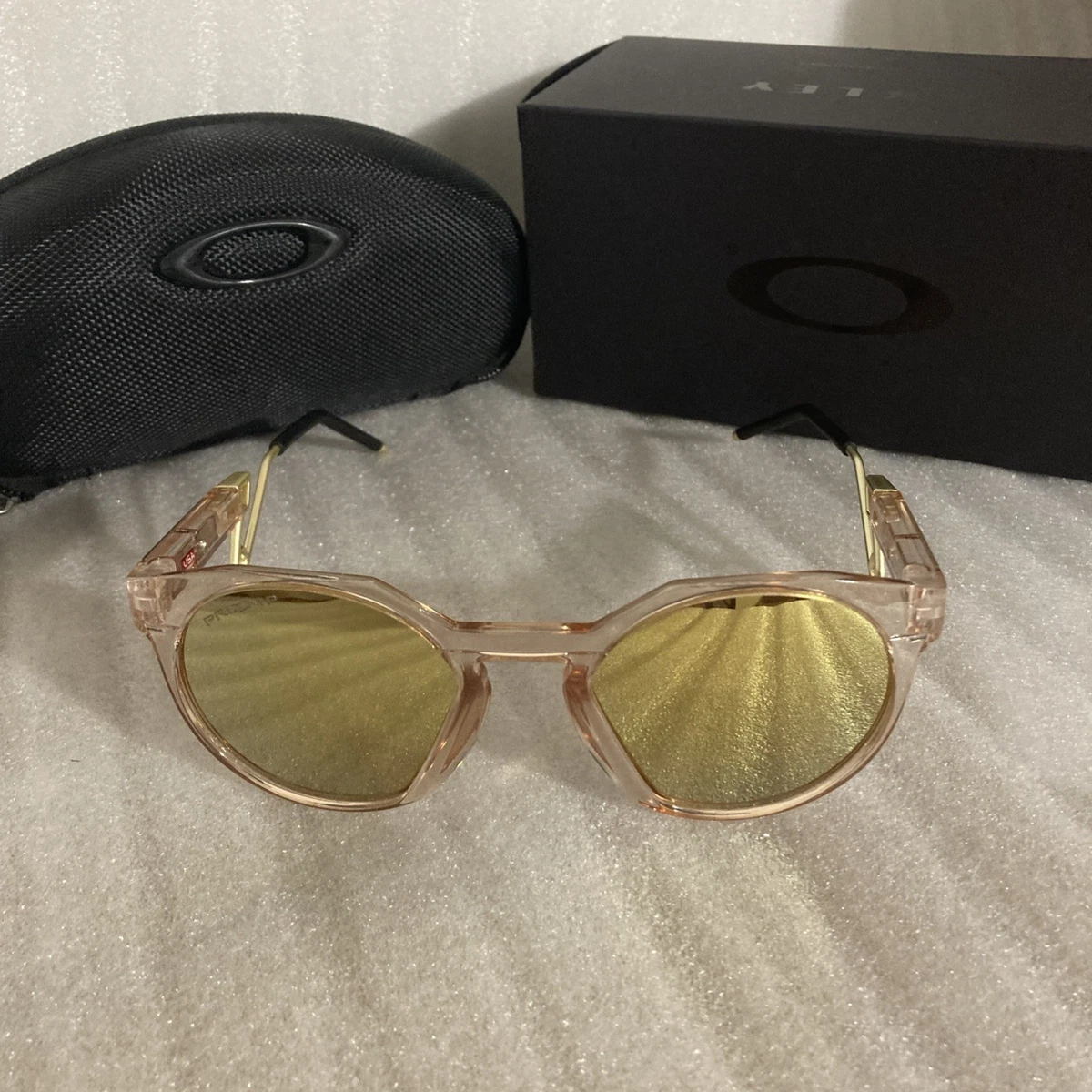 OAKLEY Gold & White Polarized Sunglasses w/Case Oakley Polarized White Sunglasses for Men for sale | eBay main image 2