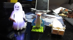 LEGO Vitruvius Mini Ghost Shroud(70818)LegoFlashlightGhost/Playmobil Ghost light