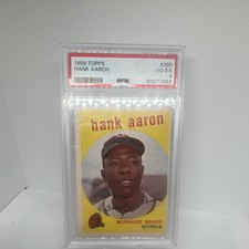 Topps 1959 Hank Aaron #380 PSA 4 VG-EX Milwaukee Braves Baseball Card