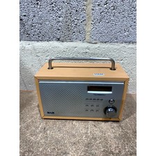 Technika DAB-106 DAB/FM Digital Radio Silver 10W Battery-Powered Headphone Jack