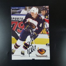 Frantisek Kaberle Signed 7 x 5 2001 Card NHL Atlanta Thrashers