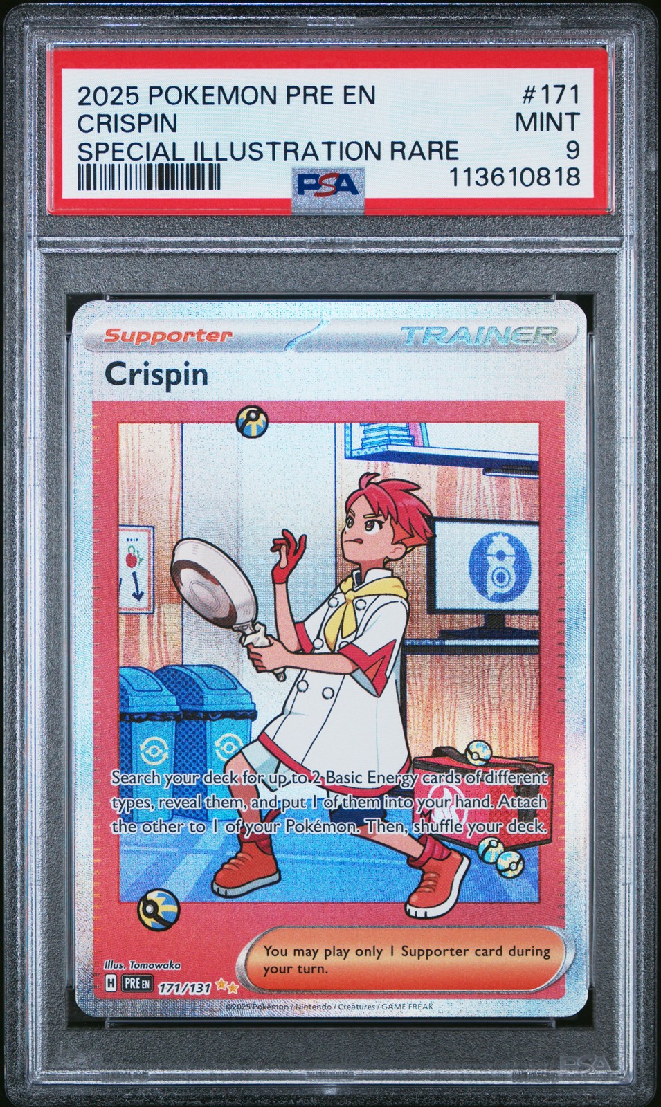 Crispin 2025 Prismatic Evolutions #171/131 Special Illustration Rare PSA 9