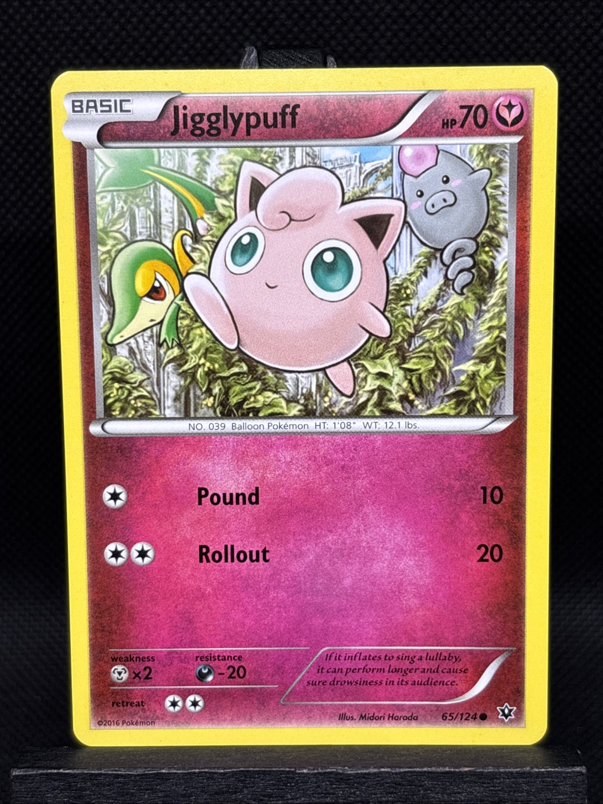 Jigglypuff 65/124 XY Fates Collide Regular Pokémon Card NM