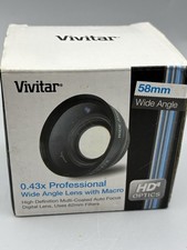 Vivitar 58mm 0.43x Professional Wide Angle Lens and Macro -Open Box- VIV58W-NOC