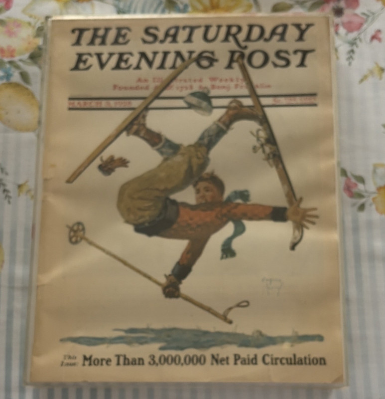 Vintage: Saturday Evening Post~March 3, 1928 “The Scholar” Alan Foster 