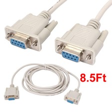 8.5Ft VGA DB9 Pin F/F Monitor Projector Cable Adapter for PC Laptop