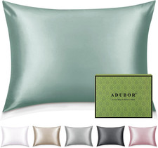 Adubor 100 Silk Pillowcase - Mulberry Silk Pillow Cases, 22 Momme 6A Grade Fibe