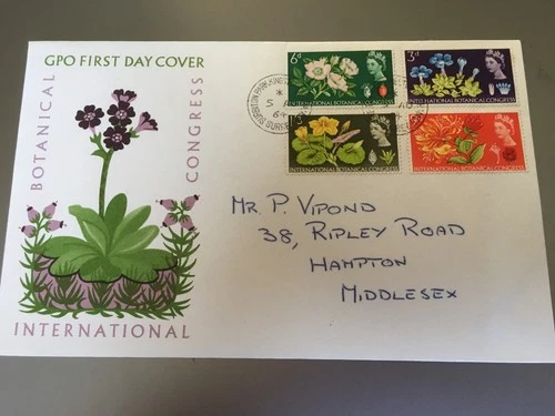 GB STAMPS RARE FIRST DAY COVER 1964 BOTANICAL SURBITON PARK