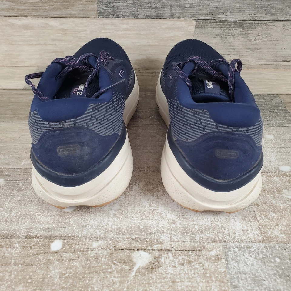 Brooks Ghost Max 2 Women Shoes 9 B Navy Blue Lace-Up Round Toe Low Top Sneakers - Image 3 of 4